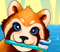لعبة تنظيف الاسنان