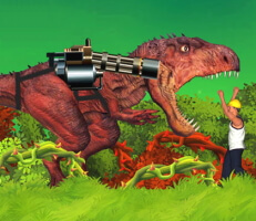 لعبة هجوم الديناصور